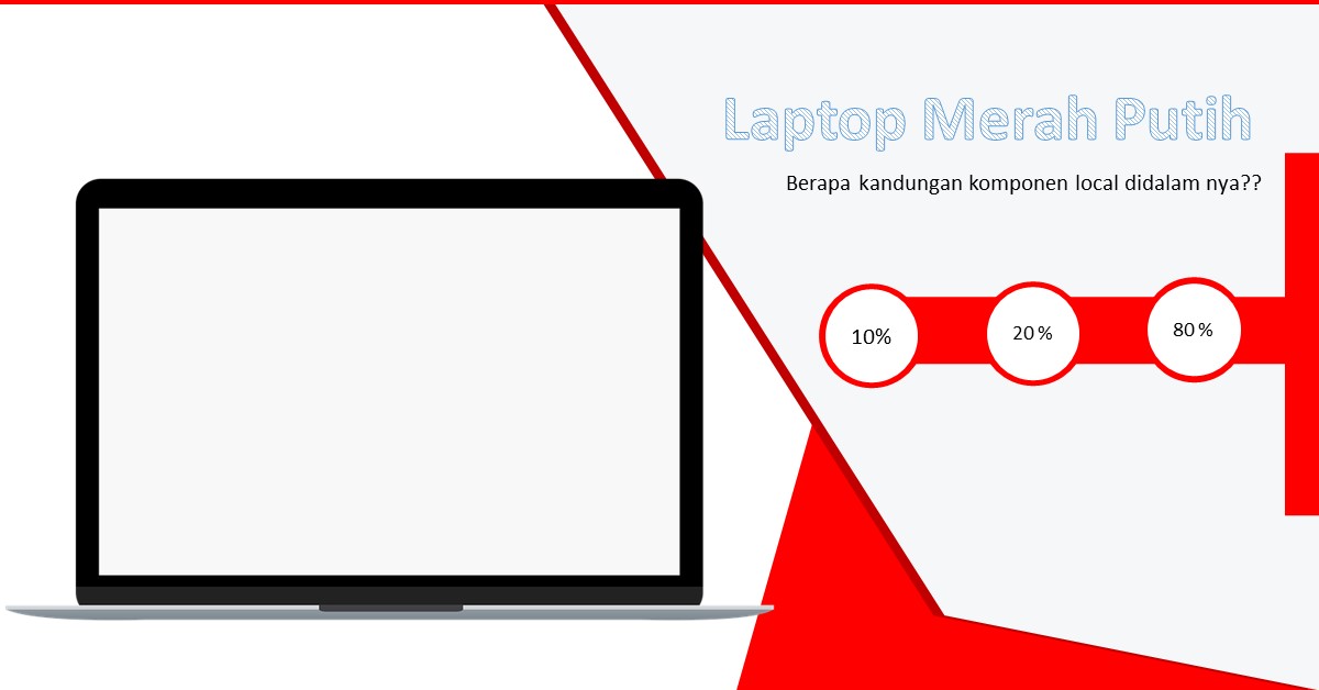laptop merah putih